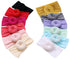 Qandsweet Baby Headbands, Circle Bows Knotted Soft Silk Nylon Headwraps for Newborn Infant Toddlers