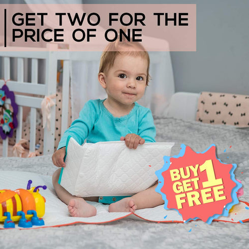 25.5x31.5 Pack 2 2 Portable Changing Pad - Waterproof Reusable Baby Changing Mats for Girls Boys - Large Size