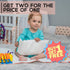 25.5x31.5 Pack 2 2 Portable Changing Pad - Waterproof Reusable Baby Changing Mats for Girls Boys - Large Size