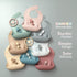 Set, 6+ SAMiGO Silicone Baby Feeding Baby Led Weaning Supplies, Suction Bowl Plate Bib Cup Self Feeding Spoons, Solid