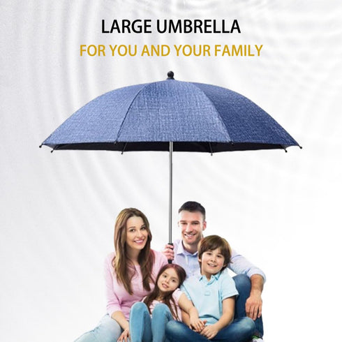 Nakazawa Convenient and Lightweight, Clip-On, Adjustable Steering, The top of the Umbrella can Adjusted to Bend
