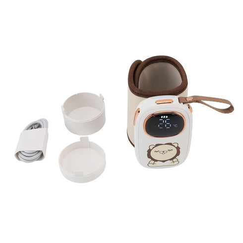 Travel-Friendly Baby Bottle Warmer - USB Charging with Constant Temperature