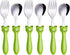 ANNOVA Kids Silverware 6 Pieces Set, Children's Flatware - Stainless Steel Cutlery - 3 Safe Forks, 3 Dinner Spoons