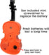 MunnyGrubbers - Original World's Smallest Violin Toy Keychain With Playable Sad Music - Tiny Mini Violin Keychain