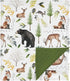 HawSkgFub Forest Woods Animal Friends Mink Baby Blankets Dotted Backing Boy Girl