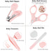 Baby Nail Clippers, 4-in-1 Safe Nail Kit with Cute Case for Newborn, Infant, Toddler - Light-Rose
