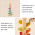 Wooden Music Tree Toy for Kids, Marble Ball Run Track Game for Toddlers, Educational Montessori Gift