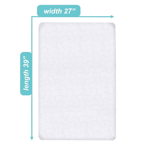 American Baby Company Waterproof Fitted Pack and Play Mattress Protector - Quilted, Noiseless, Soft & Breathable