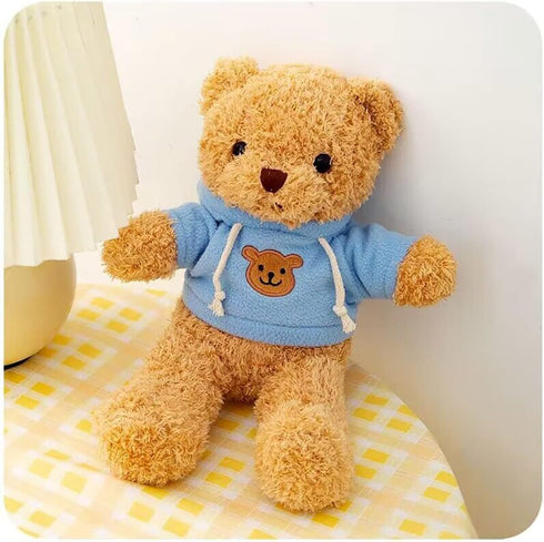 YUKOUQIAN 11.8" Teddy Bear Stuffed Animal Cute Plush Doll SoftToy Gift for Girls Boys Birthdays Christmas Children's