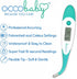 OCCObaby Clinical Digital Baby Thermometer - LCD, Flexible Tip, 10 Second Quick Accurate Fever Alarm Rectal Oral & Underarm Use - Waterproof Baby Thermometer for Infants & Toddlers
