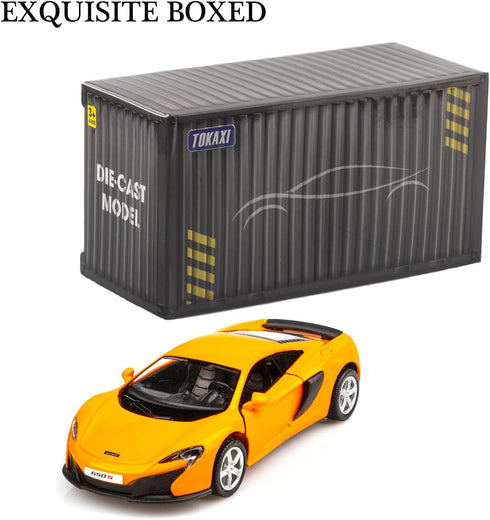 1/36 Scale Mclaren 650S Diecast Model Car, Pull Back Vehicles, Cars Gifts for Boys Girls