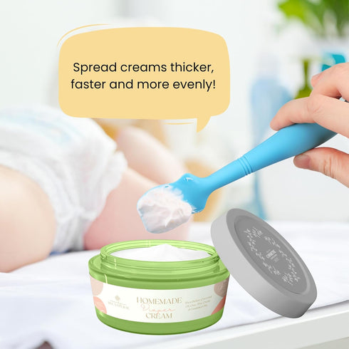 3 Pack Baby Diaper Cream Brush - Silicone Spatula Applicator for Diaper Cream, Newborn (3 Packs, Color 1)