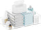 Jumyee Acrylic Diaper Caddy, Clear Detachable Diaper Storage Organizer for Baby Changing
