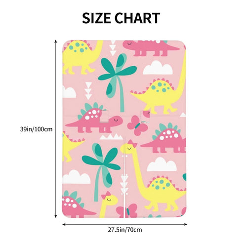Hcpwzrf Pink Dinosaur Baby Car Seat Cover & Nursing Cover - Breathable Stretch Multi-Use Cover for Breastfeeding