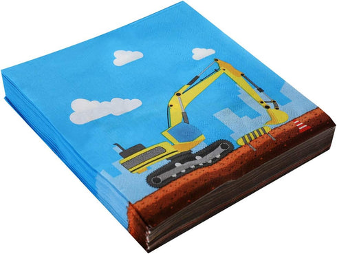 vinfo Set 24 Construction Birthday Party Supplies For Boys - Guests Dump Truck And Tractor Party Decorations, Paper