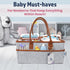 Melliberry Baby Diaper Caddy Changing Table Organizer - Baby Basket Diaper Caddy Organizer with Handle - Basket