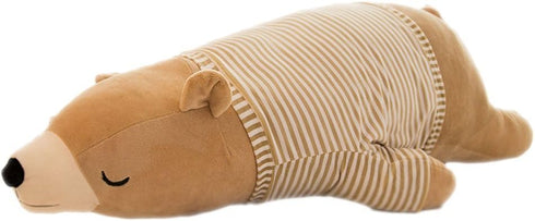 MMTTAO Stuffed Polar Bear Animal Plush Toy - 20 Inch Large Brown Sleeping Bear Soft Plushies for Kids