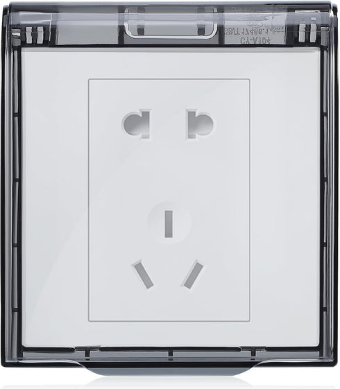86 Type Waterproof Socket Cover, Plastic Wall Outlet Safety Cover for Home Improvement
