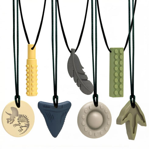 SILFIMAYA Chew Necklaces for Sensory Kids 7 Packs Children Adults Autism ADHD Chewy