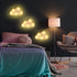 3 clothmile Pcs LED Cloud Night Light Can Be Hung On The Wall Kids Room Room Light, Suitable for Birthday Party Holiday