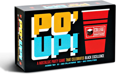 PO' UP! Card Game: College Edition - A Party Game Celebrating Black College Students, 215 Questions, 18+