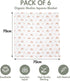 GLLQUEN BABY Receiving Blanket, Cotton Muslin Swaddle Blankets, 6 Pack, Breathable & Soft, Newborn Squares, Sun
