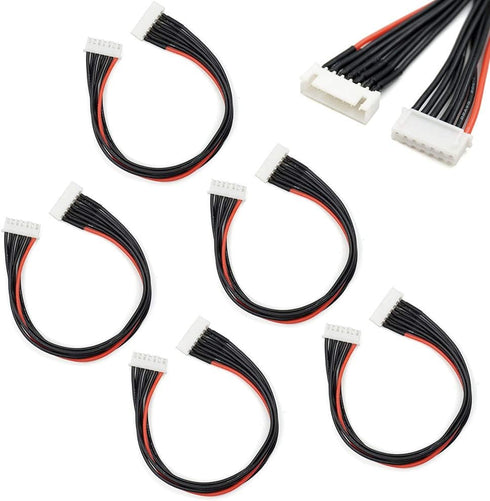 7 Pin JST-XH 6S Balance Plug Extension Lead Wire, 200mm 5 PCS for LiPo Battery Balance Charging