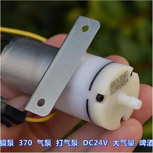 VNPOTTIQ 24V 370 DC Large Flow Electronic Starter Air Pump Vacuum Diaphragm Pump Negative Pressure Suction Breast