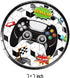 40Pcs Video Game Party Supplies include 20 plates, 20 napkins for the Space Them Birthday party decoration…