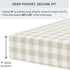 2 Pack Pobibaby Crib Sheets for Boys, Premium Fitted Baby Boy Crib Sheets for Standard Crib Mattress Ultra-Soft Jersey