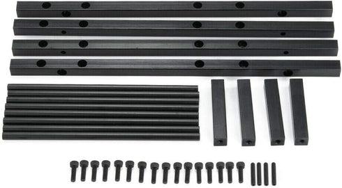RC Car Alloy Tire Rack for 1.9'' 2.2" Tire Wheel Rim SCX10 D90 CC01 TRX4 RC Crawler (Black)