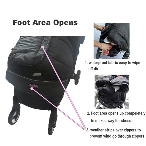 Cozy Anti-Kick Waterproof Stroller Sleeping Sack - Universal Footmuff Fits All Toddler/Sleeping Bag Cocoon Warmer
