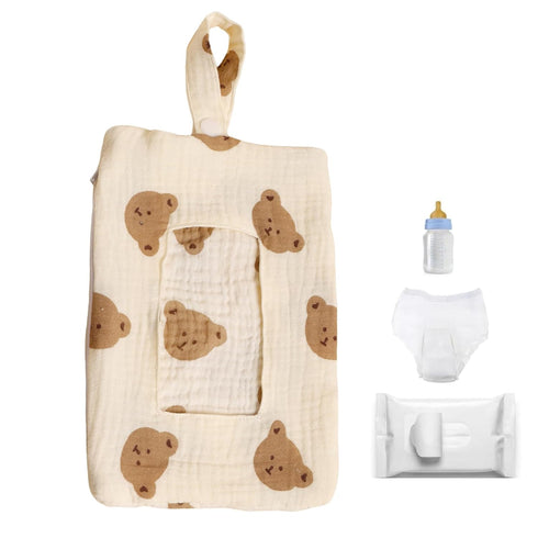 Generic Diaper Bag Wipes Dispenser - Soft Pack Moist Towelettes Carrier, Lightweight Washcloth