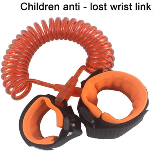 Baby Child Anti-Lost Safety Wrist Link Harness Strap - Walking Hand Belt for Toddlers, Kids (1.5m Orange)