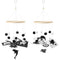 HyDren Baby Mobile for Crib Black and White Crib Mobile Nursery Crib