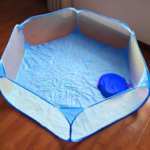 LUOZZY Foldable Baby Playpen, Safe Fence with Anti-Slip Bases for Indoor Outdoor Use, 47 Inch