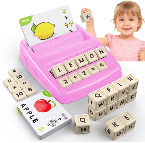 DEGIDEGI Educational Toys for Kids Ages 3-8, Matching Letter Spelling Game ABC