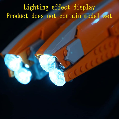 LED Light Kit for The Guardian's Ship - Compatible Lighting Set for 76193 Building Model