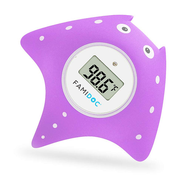 Famidoc Baby Bath Thermometer, New Upgraded Sensor Technology for Baby Bath Tub Floating Toy (Purple)