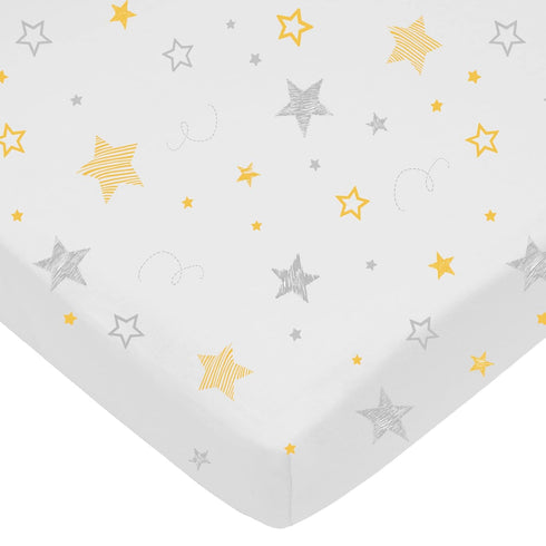 American Baby Company 100% Natural Cotton Fitted Pack and Play Sheet 39"