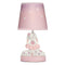 Bedtime Originals Tiny Dancer Bunny & Stars Pink Nursery Lamp with Shade