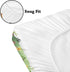 KuphiL10C Mattress-28x52 Cute Watercolor Farm Animals Cow Horse Sheep Chicken Flowers Pattern Baby Sheets for Crib