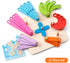 Set Coogam Wooden Letter Number Construction Puzzle Educational Stacking Blocks Toy Shape Color Sorter Pegboard