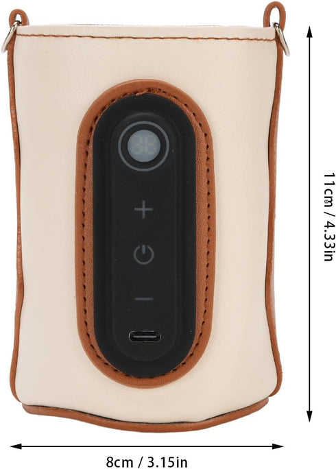 Fockety Baby Bottle Warmer, Constant Temperature Digital Display USB Powered Milk Bottle Warmer Bottle Warmer Sleeve