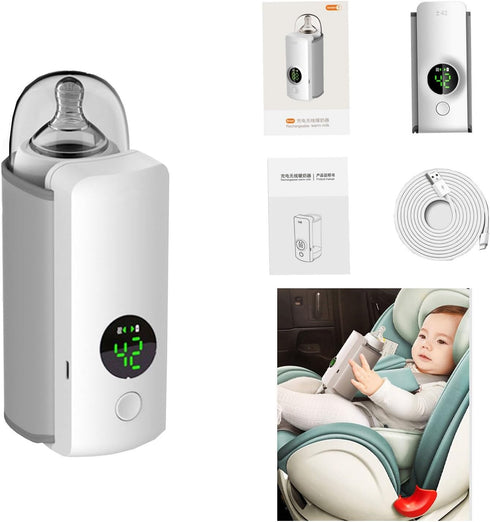 Generic Portable Baby Bottle Warmer, a Heated Bottle for Temperature Control, Breast Milk