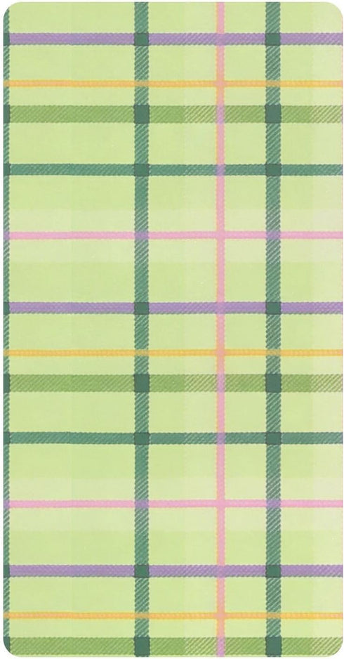 JUNZAN 52x28 Plaid Baby Crib Sheets Cotton Fitted Crib Sheets for Boys Girls Standard Toldder Bed Mattress Sheet