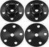 MOHERO Alloy Wheel Hex Hub adapters 12mm for 1/10 Tamiya Clod Buster Axial Wraith/TXT tires