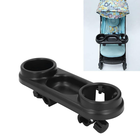ViaGasaFamido Stroller Cup Holder with Snack Tray, 2 in 1 Universal Multifunction Organizer Attachment for Snack Drink