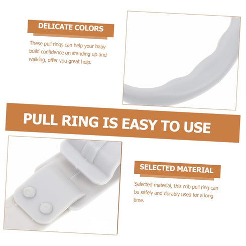 ibasenice Exercise Assistant Accessories - 1 Pair Children Bed Playpen Cot Hanging Rings