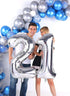 Big Giant Jumbo Silver Number 21 Foil Mylar Balloons - 40 Inch for Girl Women Men 21st Birthday Party Supplies & 21